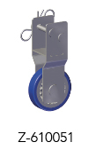 Roue auxiliaire pour la console de garde-corps pour le toit plat Tobler SA