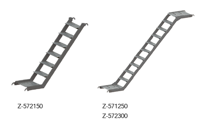 Escalier en aluminium avec plateforme Tobler AG